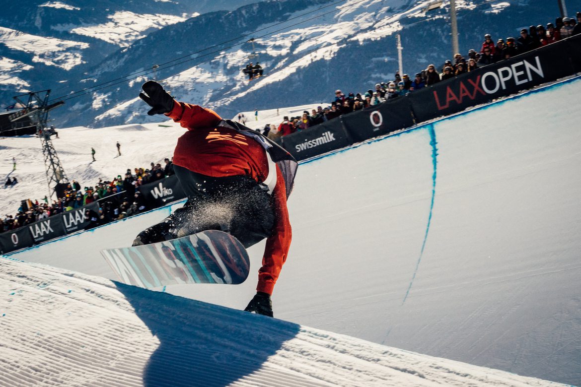 Boarder bei den Laax Open